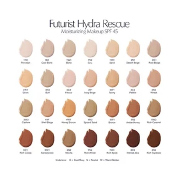 CHOOSE SHADE ✅Futurist Hydra Rescue Moisturizing Foundation SPF 45 ✨ NIB - Picture 3 of 15